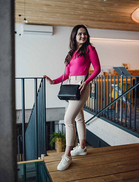 Dámská kožená crossbody kabelka Lison