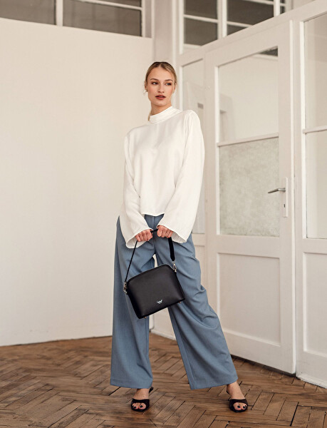 Dámská kožená crossbody kabelka Marcia Black