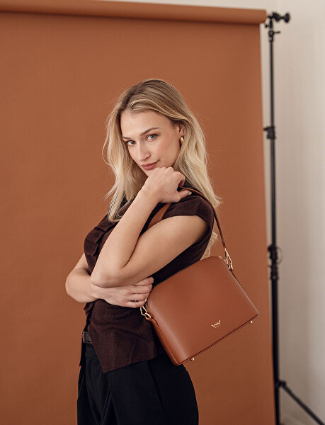 Dámská kožená crossbody kabelka Marcia Brown