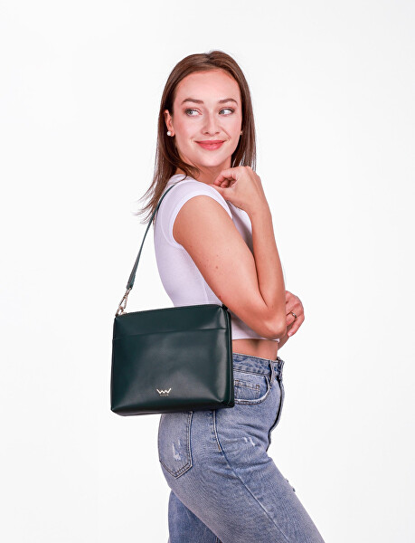 Dámská kožená crossbody kabelka Marcia Grace Green