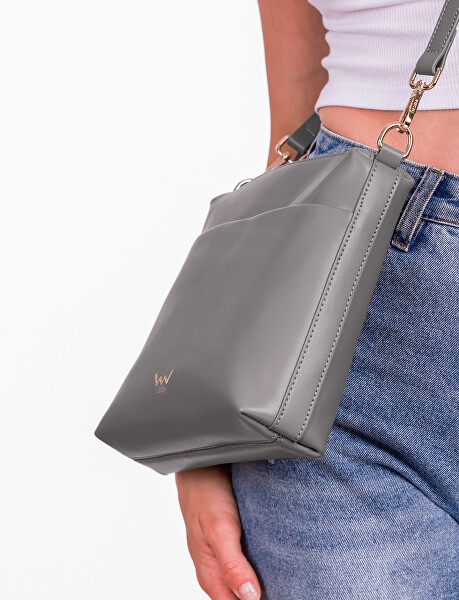 Dámská kožená crossbody kabelka Marcia Grace Grey