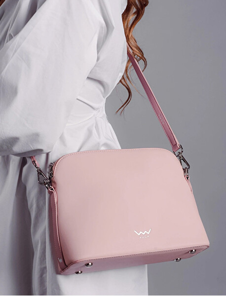 Dámská kožená crossbody kabelka Marcia Pink
