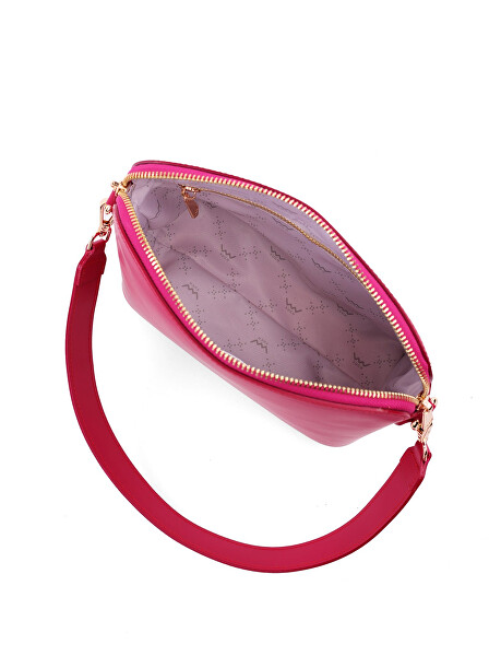 Dámska kožená crossbody kabelka Marcia Raspberry