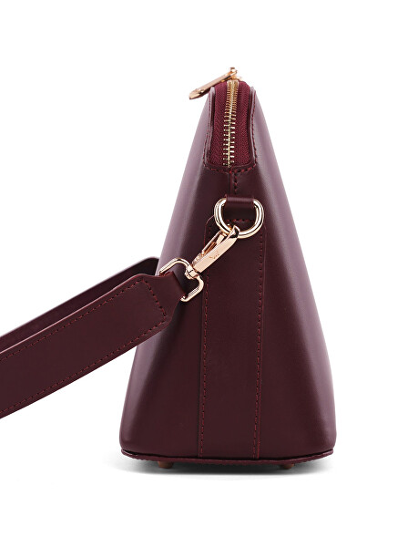 Dámská kožená crossbody kabelka Marcia Wine Red