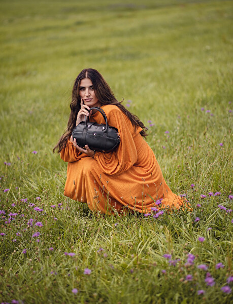 Dámská kožená kabelka Berya Black