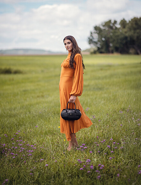 Dámská kožená kabelka Berya Black