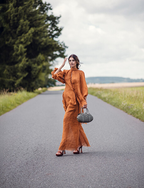 Dámská kožená kabelka Berya Olive