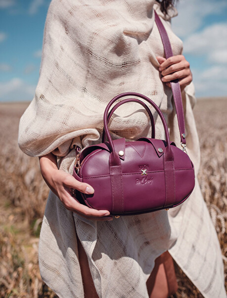 Dámská kožená kabelka Berya Wine