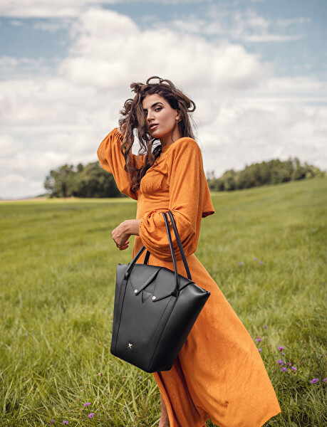 Dámská kožená kabelka Venea Black