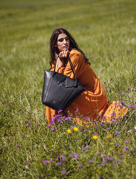 Dámská kožená kabelka Venea Black