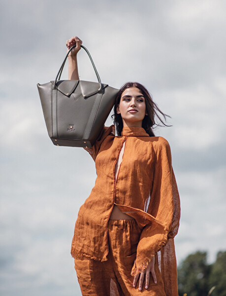 Dámská kožená kabelka Venea Olive