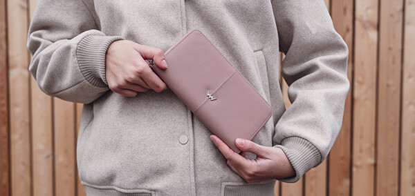 Dámská kožená peněženka Judith Pink