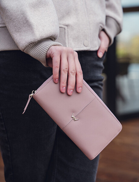 Dámská kožená peněženka Judith Pink