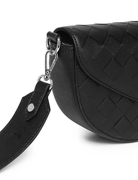 Dámská ledvinka Tricia Intrecciato Black