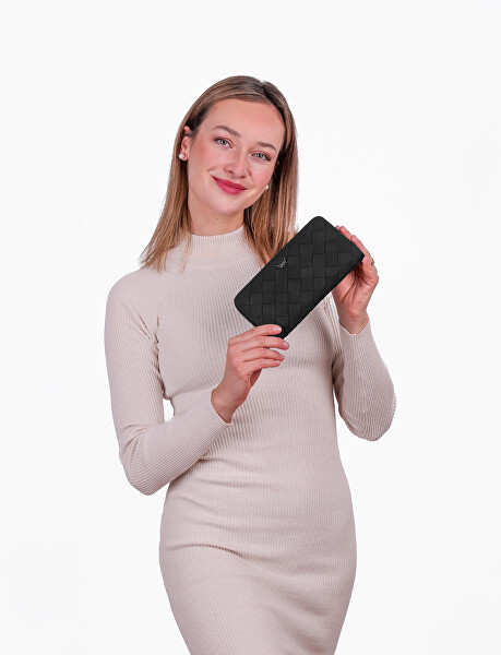 Dámská peněženka Nightie Nicci Intrecciato Black