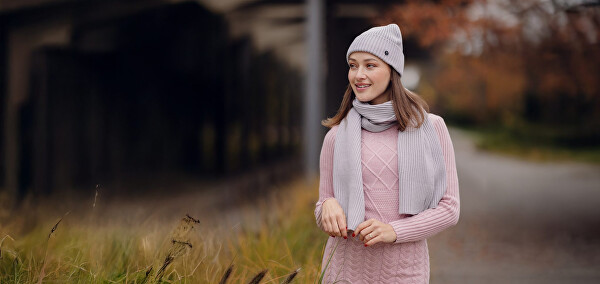 Dámská šála Rowdy SC Light Grey