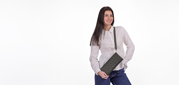 Dámské psaníčko Emeroo Intrecciato Olive