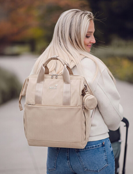 Dámský batoh Eloa Corduroy Beige