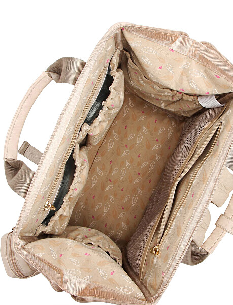 Dámsky batoh Eloa Flowers Beige