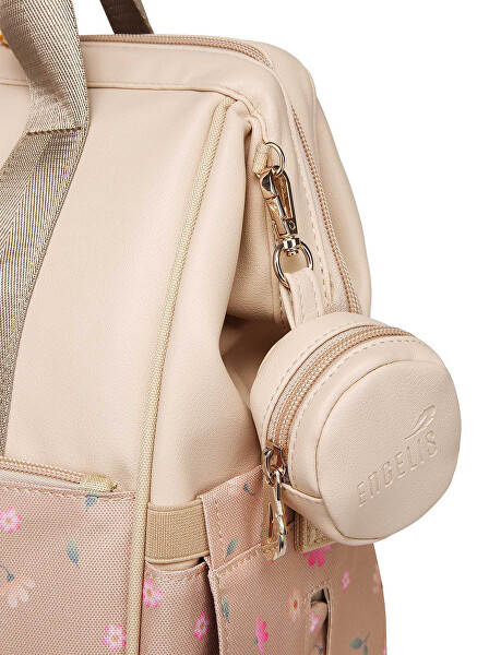 Dámsky batoh Eloa Flowers Beige