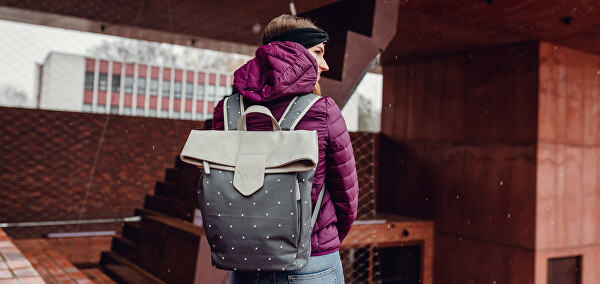 Dámský batoh Mellora Dotty Grey