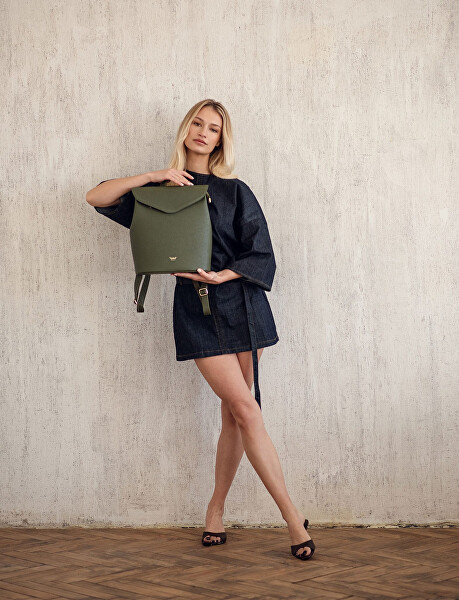 Dámský kožený batoh Joanna Grace Olive