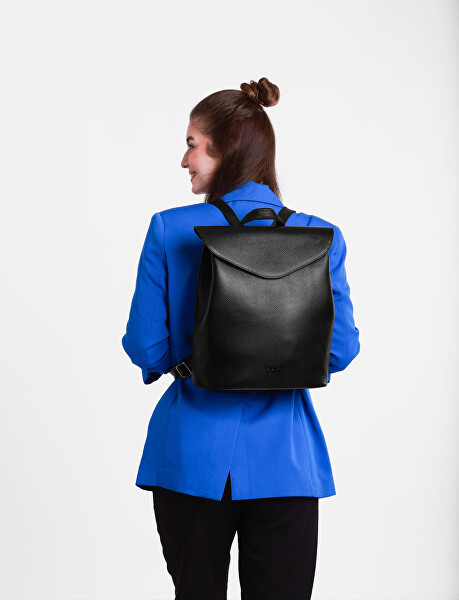 Dámský kožený batoh Joanna Leather Black