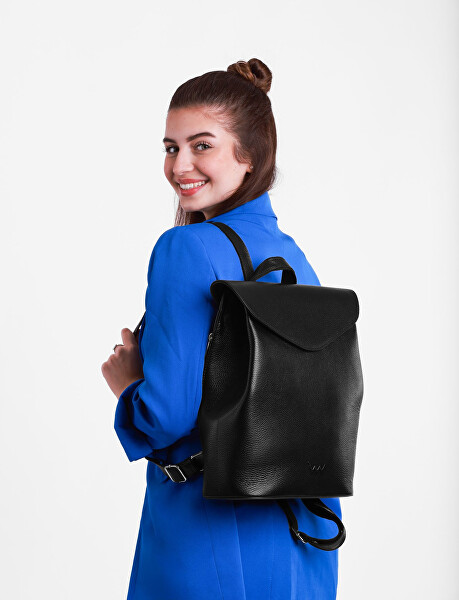 Dámský kožený batoh Joanna Leather Black