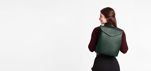 Dámský kožený batoh Joanna Leather Green