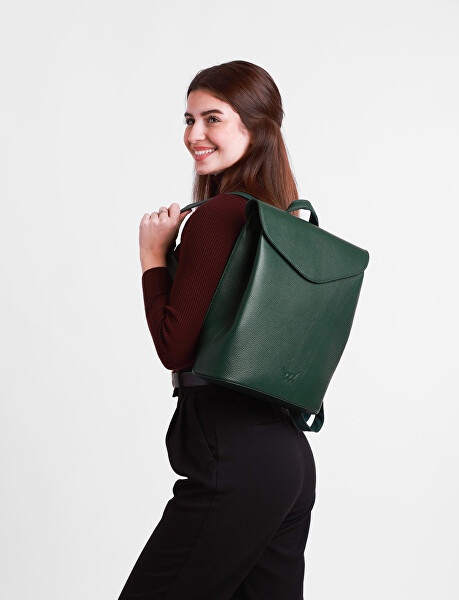 Dámský kožený batoh Joanna Leather Green
