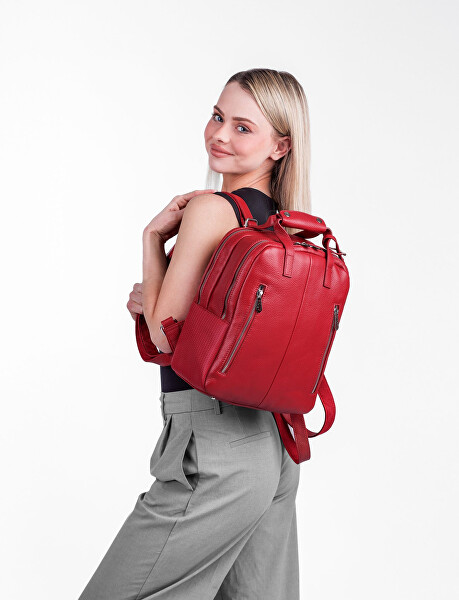 Dámský kožený batoh Kalimba Red
