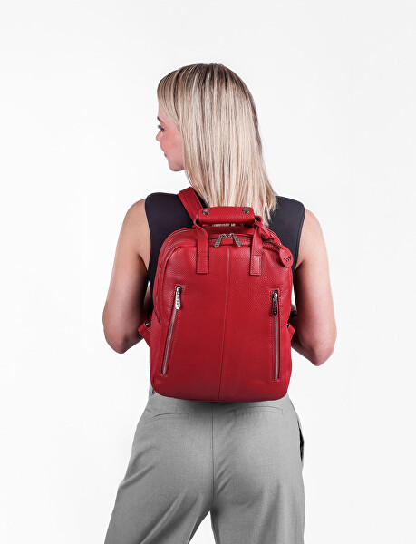 Dámský kožený batoh Kalimba Red
