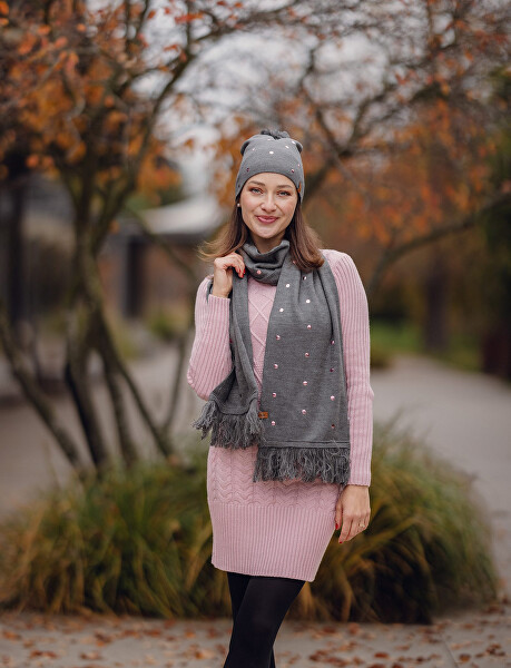 Dámský set - čepice a šála Nurit Set Grey