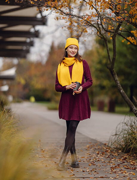 Dámský set - čepice a šála Rowdy Set Yellow