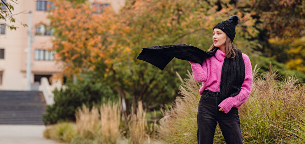 Dámský set - čepice a šála Sheron Set Black