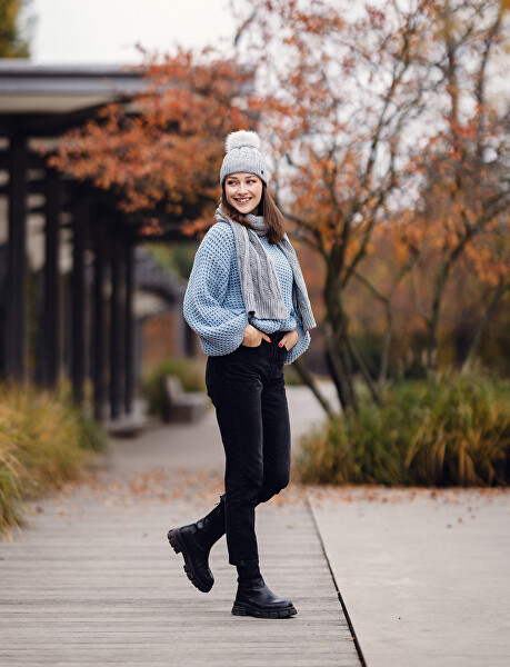 Dámský set - čepice a šála Sheron Set Grey