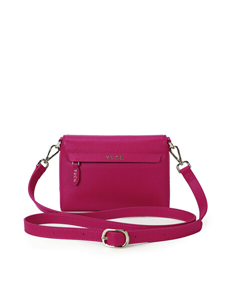 Dámská kožená crossbody kabelka Leyra Wine