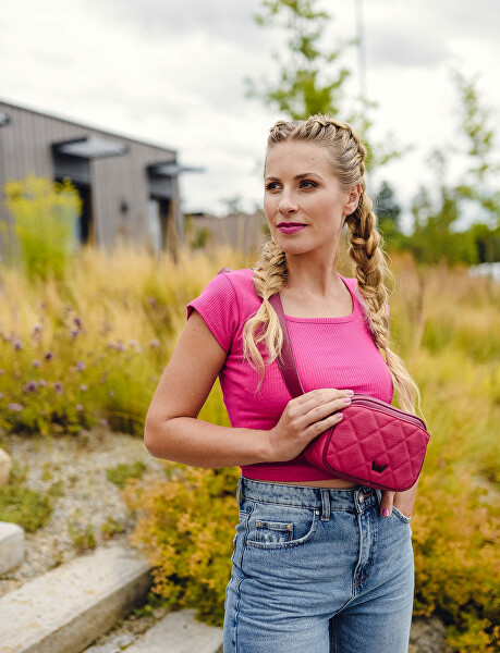 Dámská crossbody kabelka Lipsie Dark Pink
