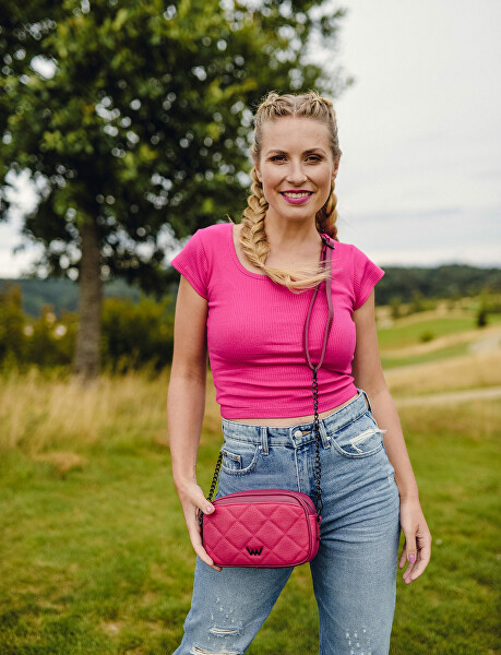 Dámská crossbody kabelka Lipsie Dark Pink