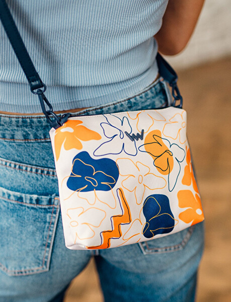 Dámská crossbody kabelka Nuria Flowers Line Apricot