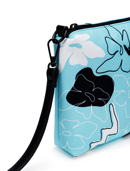 Dámska crossbody kabelka Nuria Flowers Line Blue