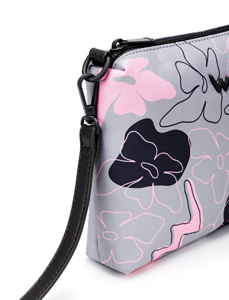 Dámská crossbody kabelka Nuria Flowers Line Grey