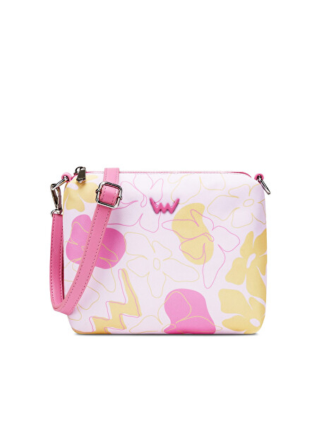 Dámská crossbody kabelka Nuria Flowers Line Pink