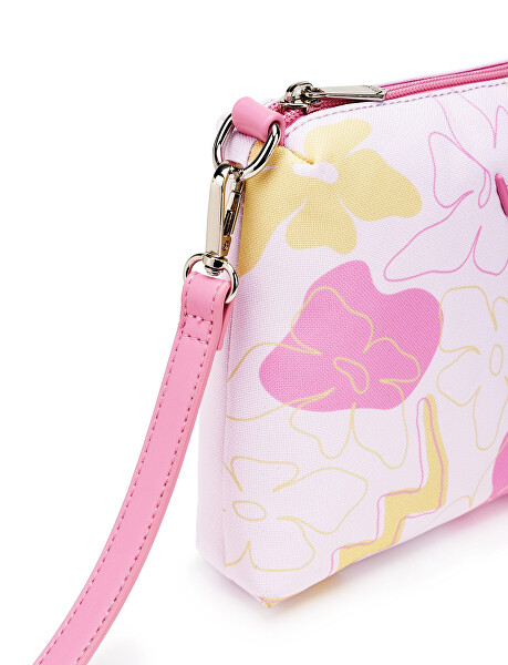 Dámska crossbody kabelka Nuria Flowers Line Pink