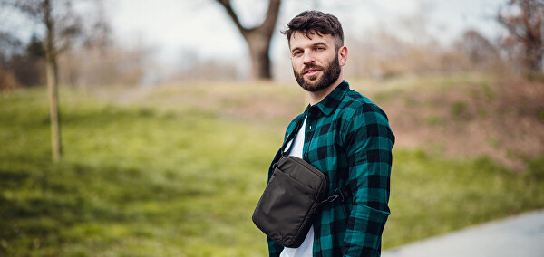 Pánská crossbody taška Arllo Black
