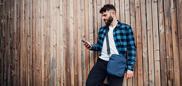 Pánská crossbody taška Arllo Blue