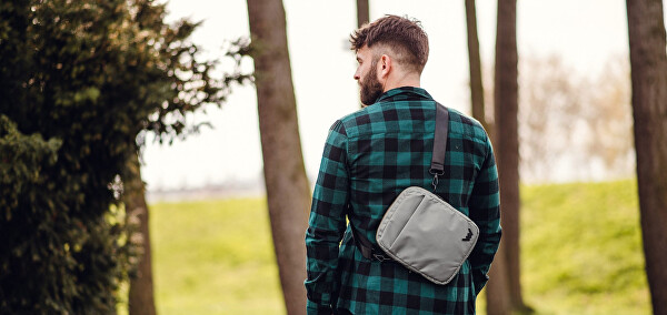 Pánská crossbody taška Arllo Grey