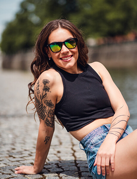 Polarizační sluneční brýle Tilly Rainbow Black