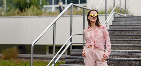 Sluneční brýle Trisha Transparent Design Brown