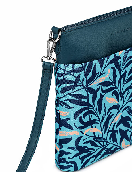 Dámska crossbody kabelka Smokie Leaves Turquoise